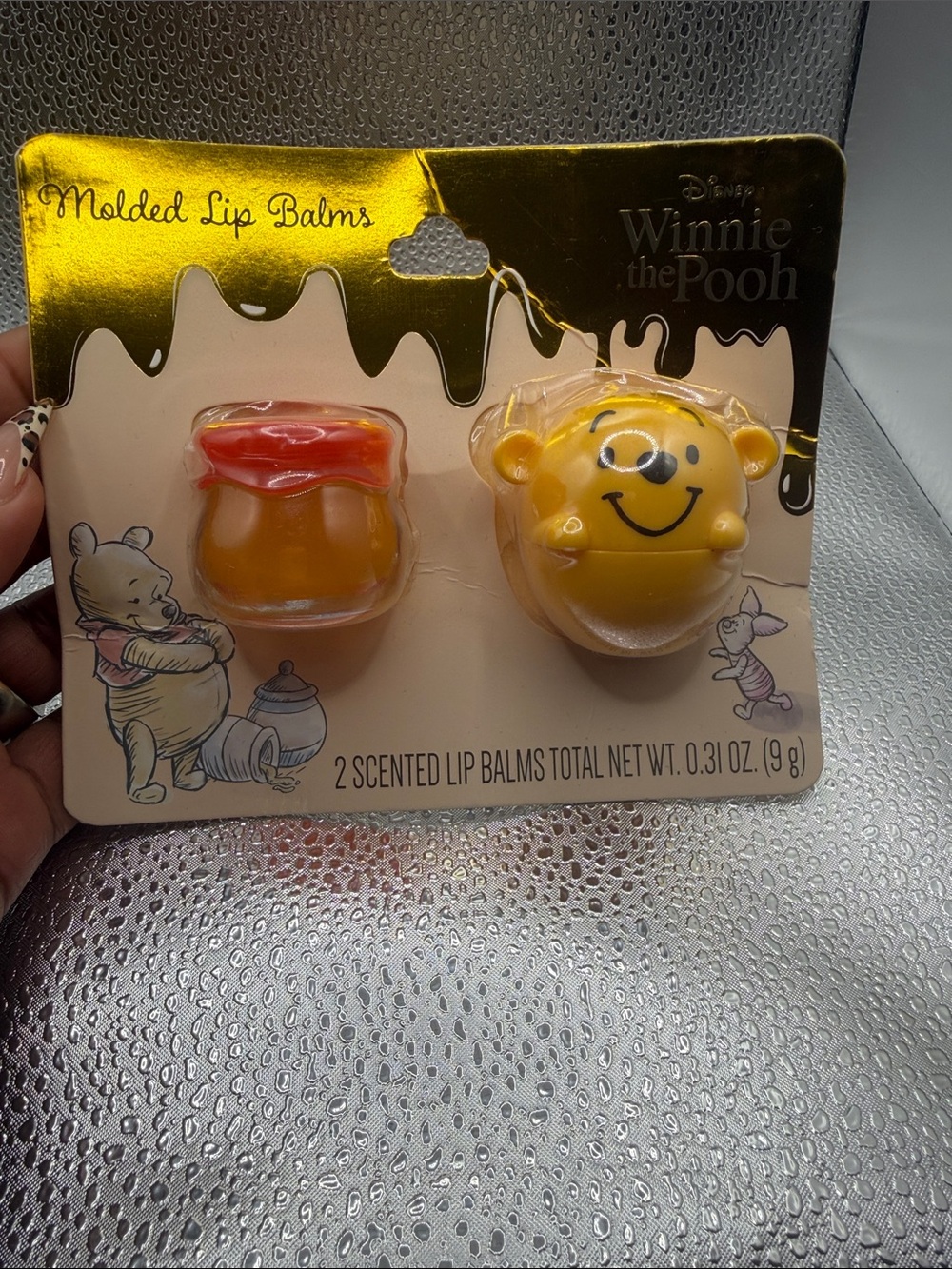 Disney Winnie the Pooh Yellow and Red Molded Lip Balm Duo